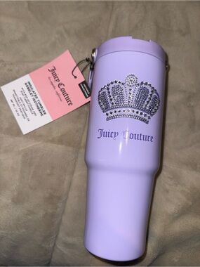 Juicy Couture Lilac Tumbler with Crown Crystal Accent
